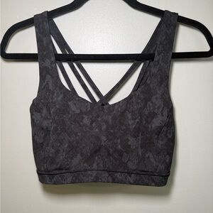 Lululemon Free to be Serene, Strappy Sports Bra, camo print
